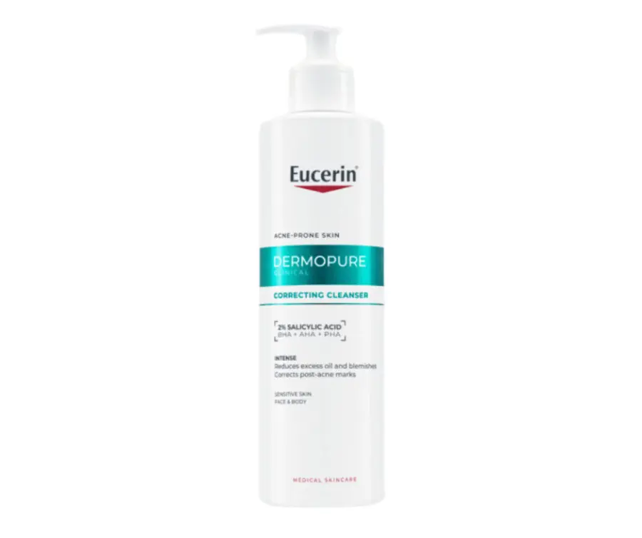 14107-eucerin dermopure clinical exfoliacni cistici gel na oblicej&telo 400ml